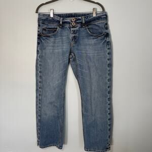 Low Rise Y2K Redline Selvedge Jeans Full Outseam Zip Fly Size 12